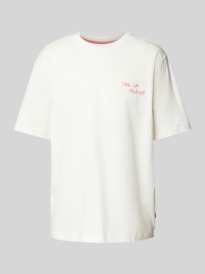 Only & Sons T-Shirt mit Stitching-Detail Modell 'MILO' Weiss 2