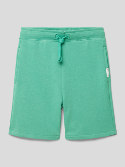 Tom Tailor Sweatshorts mit Label-Detail Gruen 1