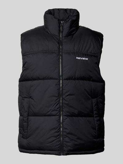 REVIEW Bodywarmer met opstaande kraag Zwart - 2