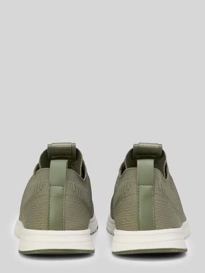Marc O'Polo Low Top Sneaker mit strukturierter Stretch-Oberfläche Oliv 4