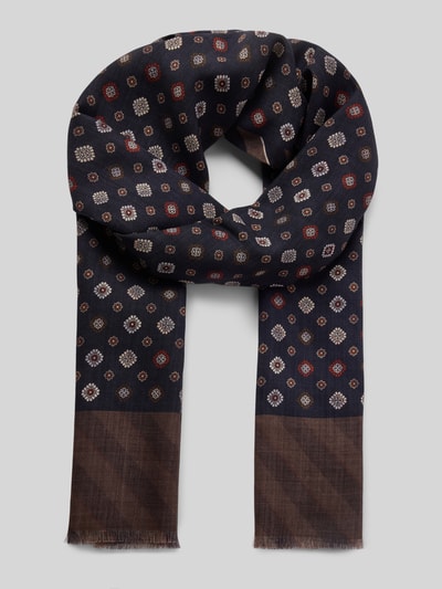 altea Sjaal van wol in all-over look Marineblauw - 1