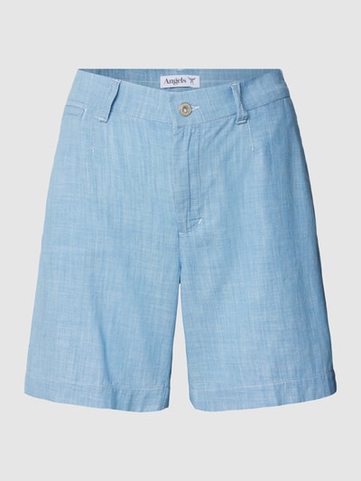 Angels Wide Leg Bermudas aus Baumwolle Hellblau 2