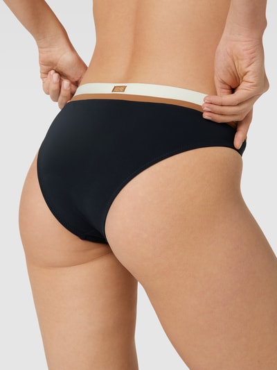 Banana Moon Bikini-Slip mit Kontraststreifen Modell 'LAKA' Schwarz 3