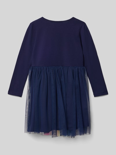 DANAMADE Regular Fit Kleid mit Pailettenbesatz Modell 'Fee' Marine 3