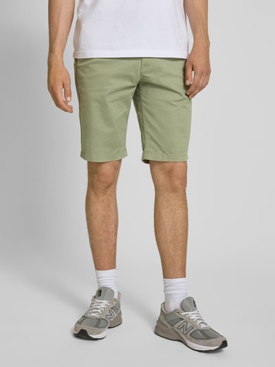 Tommy Jeans Slim Fit Chinoshorts aus Baumwoll-Mix Modell 'SCANTON' Oliv 4