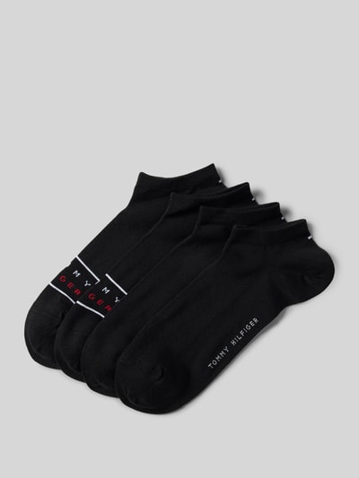 Tommy Hilfiger Sneakersocken mit Label-Schriftzug im 4er-Pack Black 1