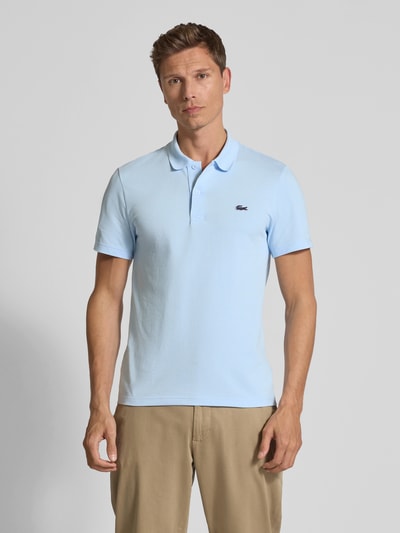 Lacoste Regular Fit Poloshirt mit Label-Badge Hellblau 4