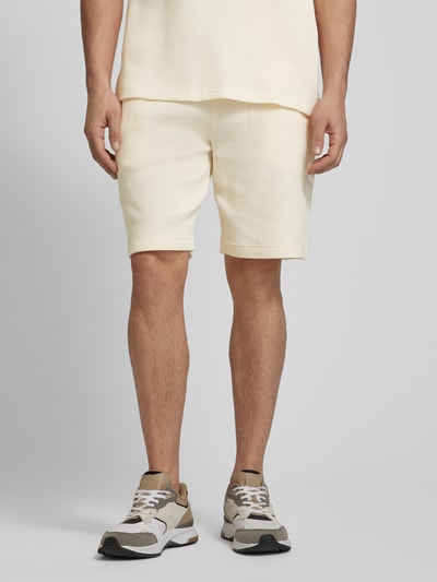 Tommy Hilfiger Regular Fit Sweatshorts mit Strukturmuster Sand 4