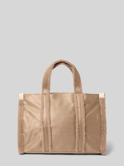 Liu Jo White Tote Bag mit Label-Stitching Sand 4