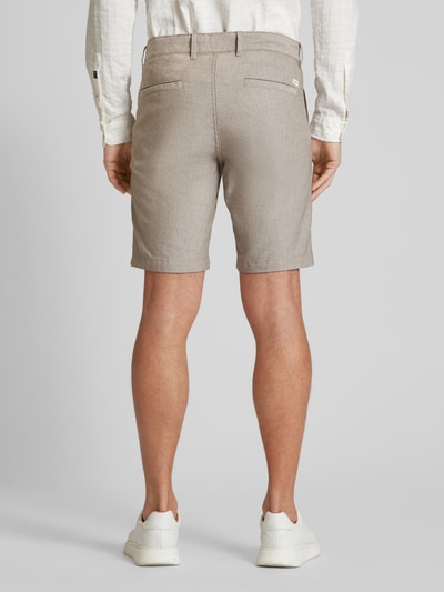 BOSS Orange Slim Fit Bermudas mit Strukturmuster Beige 5