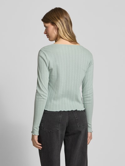 Only Regular Fit Cardigan aus reiner Baumwolle Modell 'CARLOTTA' Mint 5