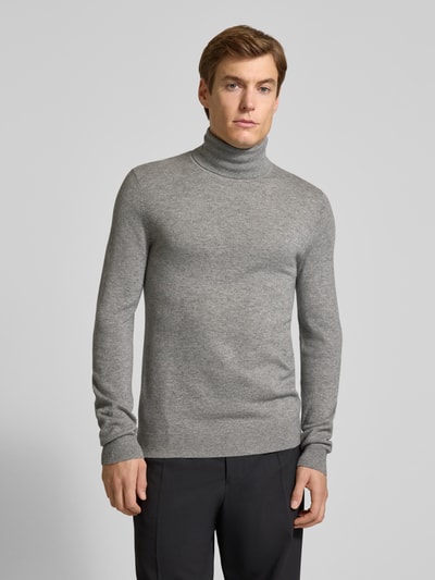 MCNEAL Regular fit coltrui van wolmix met kasjmier Grafiet gemêleerd - 4