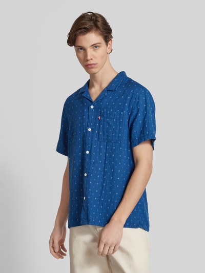 Levi's® Relaxed fit vrijetijdsoverhemd met borstzak, model 'THE SUNSET CAMP' Marineblauw - 4