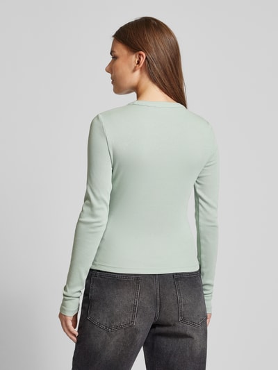 Calvin Klein Jeans Longsleeve mit Label-Patch Schilf 5