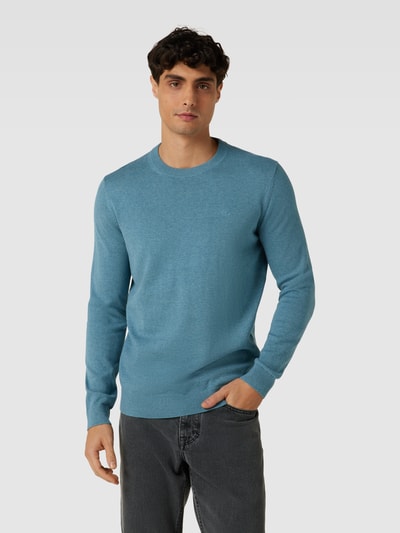 Tom Tailor Gebreide pullover met ronde hals Rookblauw - 4