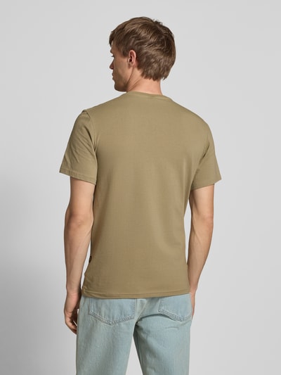 G-Star Raw Slim Fit T-Shirt mit Label-Print Schlamm 5