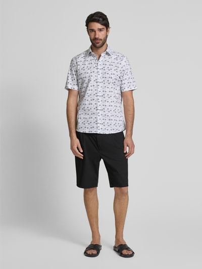 MCNEAL Regular Fit Bermudas mit Hakenverschluss Black 1