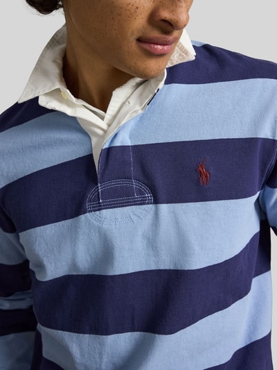 Polo Ralph Lauren Sweatshirt mit Kontrastkragen Blau 3