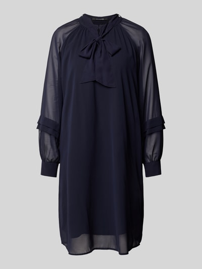 comma Knielanges Kleid mit Schluppe Marine 2