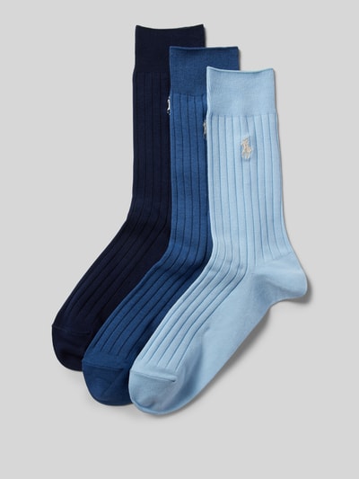 Polo Ralph Lauren Underwear Socken mit Label-Stitching im 3er-Pack Jeansblau 1