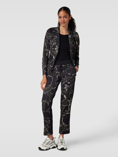 Sportalm Blazer met all-over motief Kaki - 1