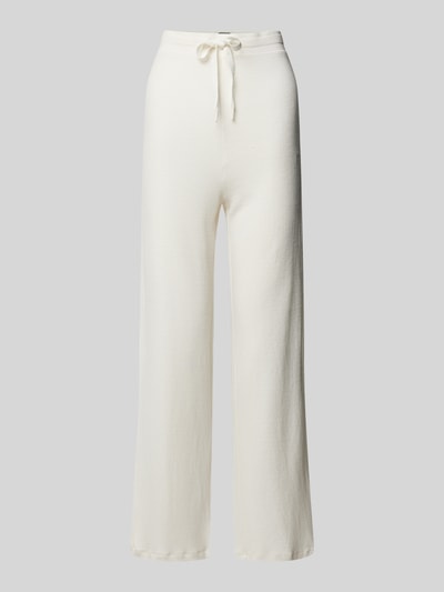 BOSS Straight Leg Sweatpants mit Strukturmuster Modell 'OTTOMAN' Offwhite 2