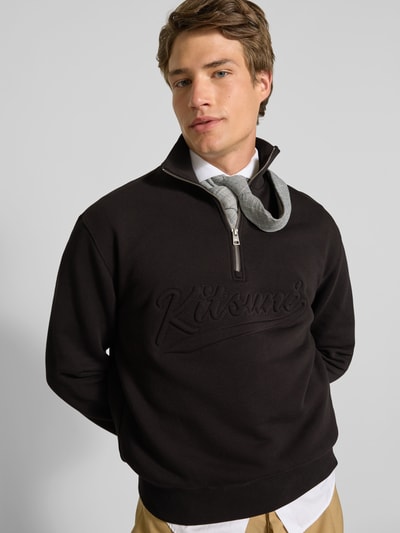 MAISON KITSUNÉ Oversized Sweatshirt aus Baumwolle Black 3