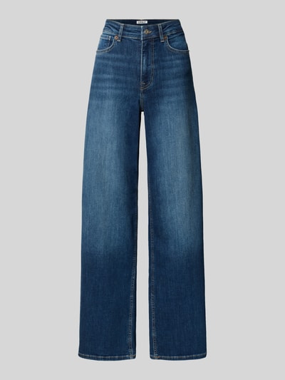 Produktfoto, blaue Wide & Loose Fit Jeans aus Baumwoll-Mix Modell 'MADISON' von ONLY, Damen Wide & Loose Fit Jeans von ONLY