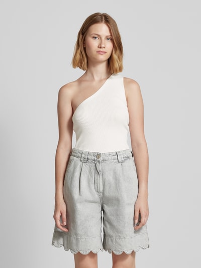 Mango Top mit One-Shoulder-Träger Modell 'ASIM' Weiss 4