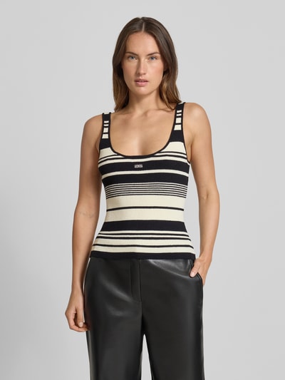 Gestuz Tanktop van viscosemix, model 'stela' Zwart - 4