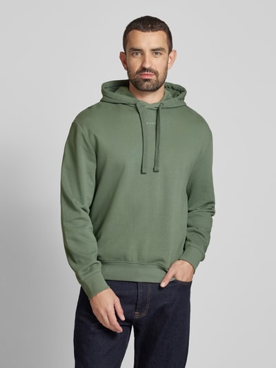 HUGO Hoodie mit Label-Print Modell 'Dapo' Mint 4