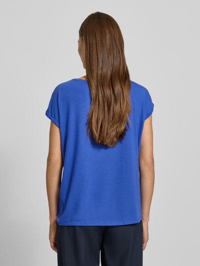 Vero Moda T-shirt o kroju regular fit z mieszanki lyocellu model ‘AVA’ Królewski niebieski 5