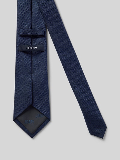 Produktfoto, Krawat z jedwabiu z fakturowanym wzorem (8 cm) od JOOP! Collection, klasyczny kształt, detal z logo, szerokość w rozmiarze 1: 8 cm