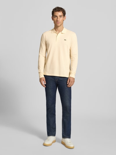 Lacoste regular fit poloshirt van puur katoen Taupe - 1