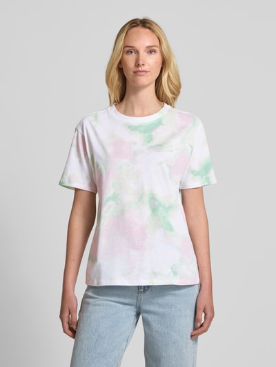 Jake*s Casual T-Shirt im Batik-Look Mint 4