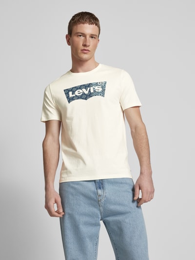 Levi's® T-shirt z nadrukiem z logo Biały 4