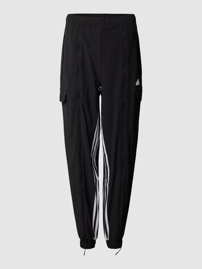ADIDAS SPORTSWEAR Regular Fit Hose mit Logo-Streifen (black 