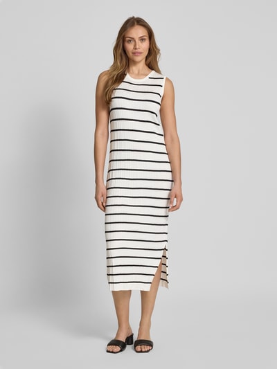 Christian Berg Woman Strickkleid mit Strukturmuster Offwhite 4