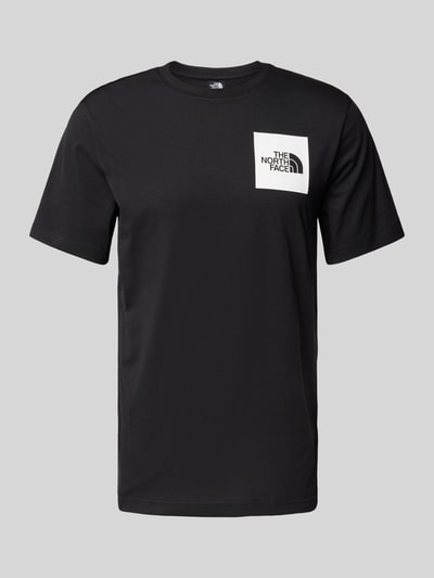 The North Face T-Shirt mit Label-Print Black 1