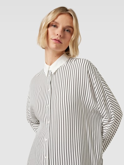 Zero Overhemdblouse met streepmotief Zwart - 3