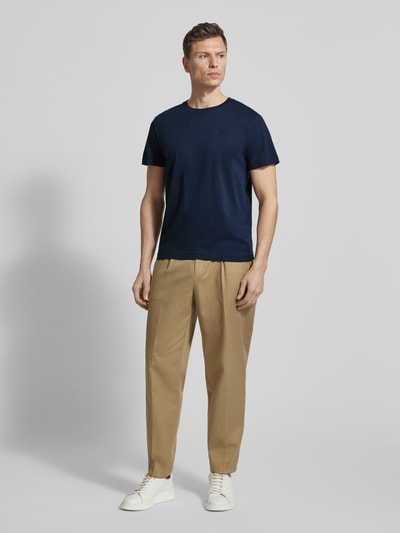 Tom Tailor Regular Fit T-Shirt aus reiner Baumwolle Marine 1