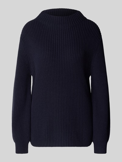 s.Oliver RED LABEL Regular fit gebreide pullover van katoenmix Marineblauw - 2