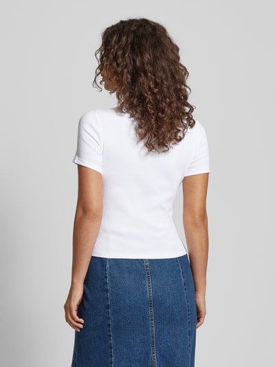 Levi's® T-shirt z prążkowaniem model ‘MUSE’ Biały 5