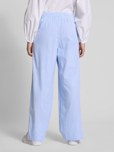 Only Regular Fit Weite Hose mit Allover-Muster Modell 'AUGUSTA' Hellblau 5