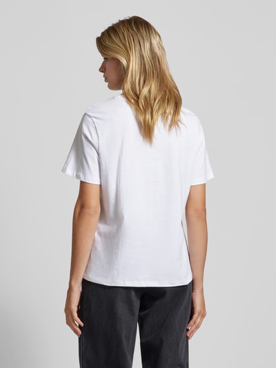 Pieces T-shirt met ronde hals voor dames Wit - 5