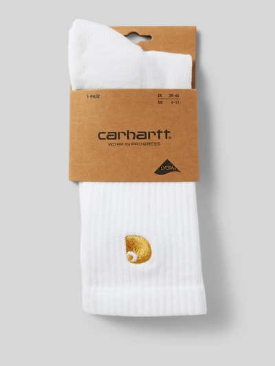 Carhartt Work In Progress Socken mit Logo-Stitching Weiss 3