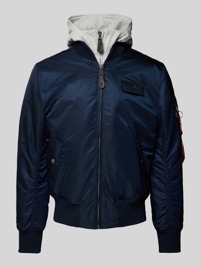 Alpha Industries Bomberjacke mit Stehkragen Blau 1