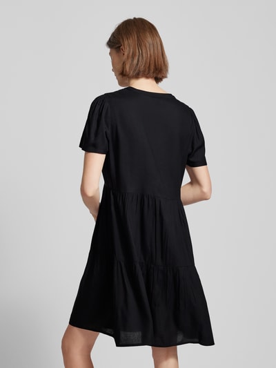 Only Mini-jurk van viscose met bloemenmotief, model 'ZALLY LIFE' Zwart - 5