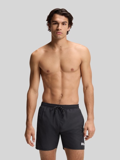 BOSS Regular Fit Badehose mit Logo-Print Modell 'STARFISH' Black 3