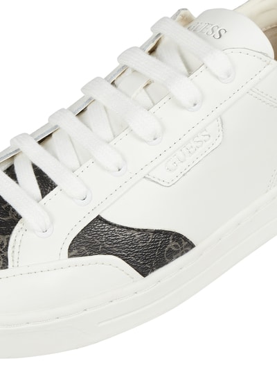 Guess Sneaker aus Leder  Weiss 2